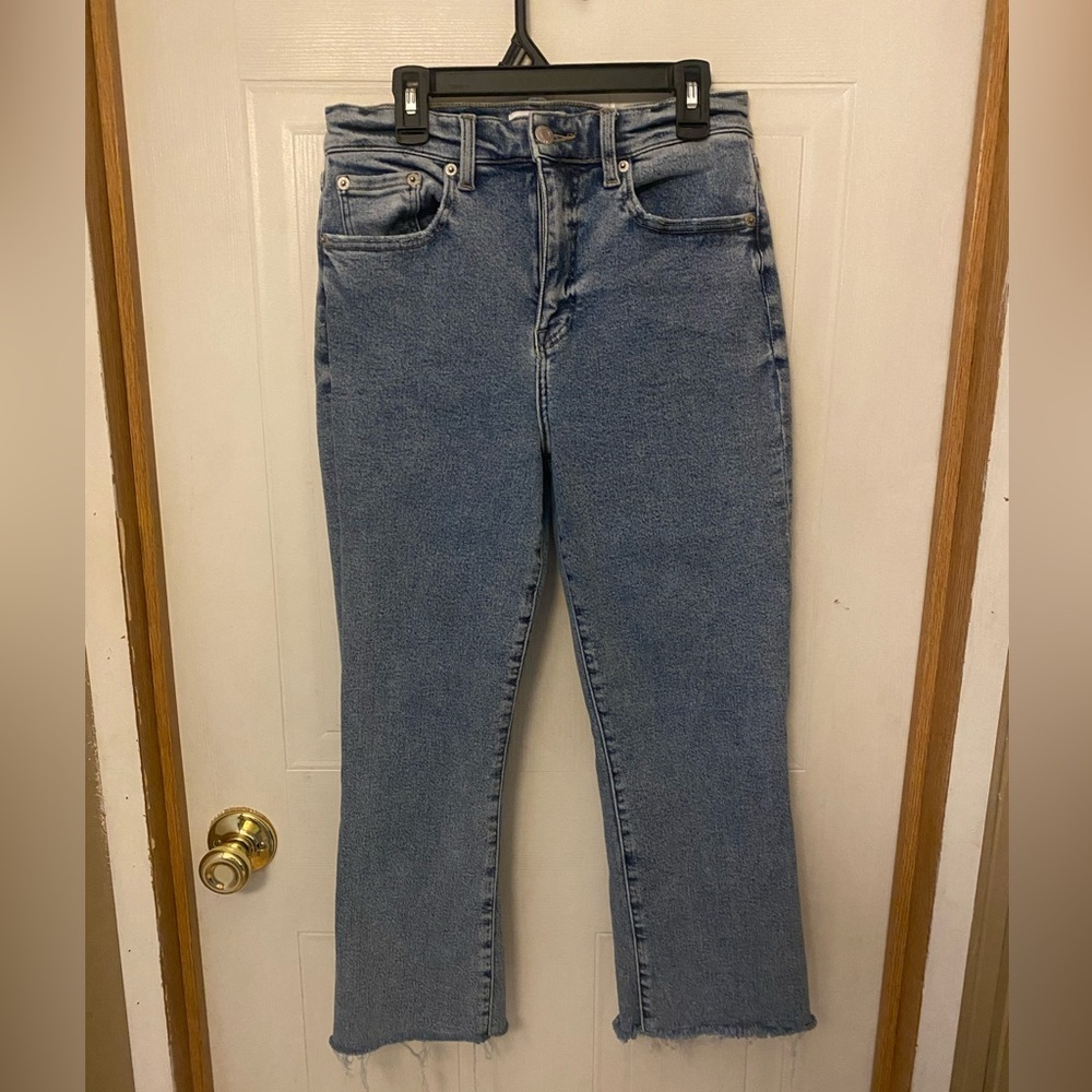 pistola Women's High Waisted Ankle  Jean with Raw Hem